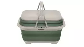 Outwell 651131 Sulankstomas kempingo vandens bakas 10L su čiaupu - mėlynas/pilkas