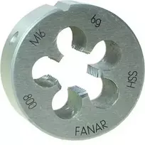 FANAR DIE M20x1 HSS800F apvalus sriegimo įtvaras, metrinis M20 x 1,0 mm, greitapjovis plienas, dešinysis, 6g