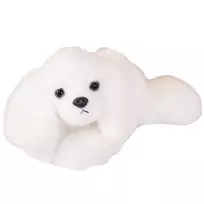 LEAN TOYS Maltos bišono minkštas žaislas su svorio letenėlėmis baltas 30cm