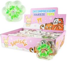 Sensorinis spaudomas žaislas Squishy Cat Paw, 10 cm, (spalva/dizainas parenkami atsitiktine tvarka)