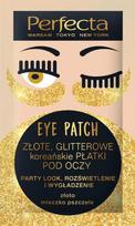 Perfecta Eye Patch Golden Glitter Korean Eye Patches 1 pakas - 2 vnt.