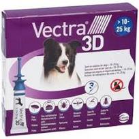 Ceva Vectra 3D dla psów 10-25kg pipety przeciw pasożytom 3szt