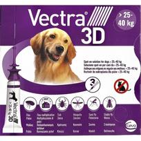 Ceva Vectra 3D dla psów 25-40kg pipety przeciw pasożytom 3szt