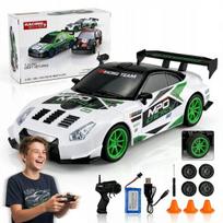 Nuotoliniu būdu valdomas Drift automobilis 4x4 su kūgiais, 15 km/h, Nuotoliniu būdu valdomas Drift automobilis 4x4 su kūgiais, 15 km/h