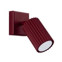 Sollux Lighting sieninis šviestuvas Karbon, bordo