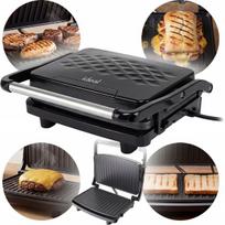 Sumuštinių keptuvė Elektrinis kontaktinis grilis skrudintuvas panini sumuštiniams 1600 W, Elektrinis kontaktinis grilis skrudintuvas panini sumuštiniams 1600 W
