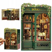 3D dėlionė miniatiūrinis knygyno namelis Book Nook, 3D dėlionė miniatiūrinis knygyno namelis Book Nook
