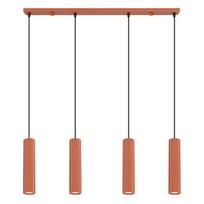 Sollux Lighting pakabinamas šviestuvas Karbon 4L, oranžinis