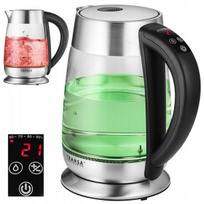 Virdulys Stiklinis elektrinis virdulys 1,8 l su temperatūros reguliavimu ir jutikliniu LCD, Stiklinis elektrinis virdulys 1,8 l su temperatūros reguliavimu ir jutikliniu LCD