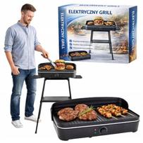 Sumuštinių keptuvė Elektrinis lauko grilis pastatomas stalo kontaktinis su termostatu 2200 W, Elektrinis lauko grilis pastatomas stalo kontaktinis su termostatu 2200 W