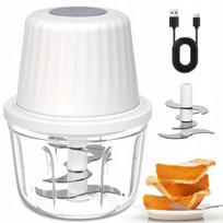 Mini virtuvinis smulkintuvas, 400 ml, nešiojamas, su 6 ašmenimis, Mini virtuvinis smulkintuvas, 400 ml, nešiojamas, su 6 ašmenimis