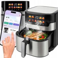 Karšto oro gruzdintuvė 6,5 l 2200 W 10 programų WiFi valdymas, Karšto oro gruzdintuvė 6,5 l 2200 W 10 programų WiFi valdymas