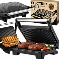 Sumuštinių keptuvė Elektrinis kontaktinis grilis skrudintuvas panini sumuštiniams 750 W, Elektrinis kontaktinis grilis skrudintuvas panini sumuštiniams 750 W