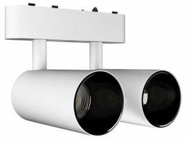 Šviestuvas bėginei sistemai Light Prestige Magnetic Slim Duo LP-686-MAG SLIM 20W CCT WH, LED, 3000 - 4000 °K, 2 x 20 W, balta sp. / balta sp.