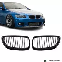 Priekinės Grotelės, komplektas skirtas BMW E92 / E93 (06-10), juodos blizgios