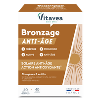 VITAVEA BRONZAGE ANTI-ÂGE, 40 augalinės kilmės kapsulių