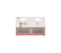Bosch sukimo antgalių rinkinys, 10 vnt, PZ2, 25 mm