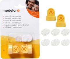 Atsarginis vožtuvas pientraukiui, rinkinys, elektrinis ir rankinis Medela Valves & Membranes
