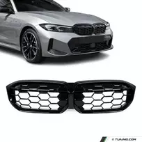 Diamond priekinės Grotelės skirtos BMW G20 / G21 LCI (22-26), juodos blizgios
