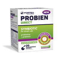Gerosios bakterijos Probien Direct synbiotikai (probiotikai + prebiotikai), 20 pakelių