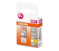 KOMPLEKTAS 2x LED elektros lemputė G9/1,9W/230V 2700K - Osram