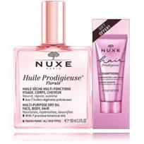 Nuxe Huile Prodigieuse Set rinkinys (100 ml. sausas aliejus + 30 ml. šampūnas) - Rinkinys