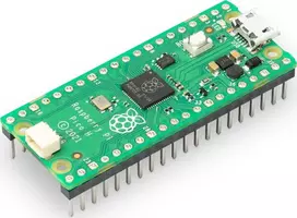 „Raspberry Pi Pico H“ – RP2040 ARM Cortex M0+ – su jungtimis} (RPI-21573)