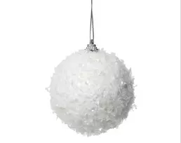 Eglutės žaisliukas, baltas, 8 cm, plastikas