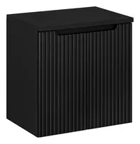 Pakabinama vonios spintelė su stalviršiu Nova Black, 60 cm, juoda