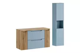 Vonios baldų komplektas Nova Denim, 100 cm, mėlyna