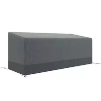 Sodo baldų apsauginė danga, atspari žiemai, vandeniui, UV spinduliams, 600D Oxford audinys, 190,5 x 72 x 76cm, šviesiai pilka