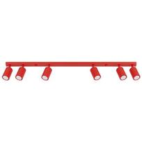 Sollux Lighting lubinis šviestuvas Karbon 6L, raudonas