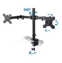 Esperanza ERW018 Stalo laikiklis dviem 10-27'' monitoriams iki 8 kg
