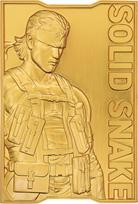 Fanatik Metal Gear Solid 2 - 24K Gold Plated Snake Ingot