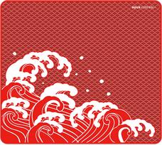 X-Raypad Aqua Control Plus, Wave - Fire, XL