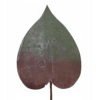 Didelis putplasčio lapas XXL dekoratyvinė rudeninė šakelė 77 cm 22x16 cm