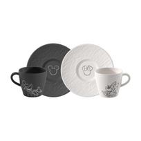 Villeroy & Boch Manufacture Mickey Mouse 2 puodelių ir lėkštučių rinkinys, 160 ml
