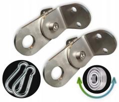 Nerūdijančio plieno laikikliai hamakui ar sūpynėms su guoliu sūpynėms INOX