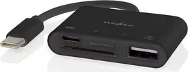 Nedis USB-C MicroSD kortelių skaitytuvas (CCGB64780BK01)