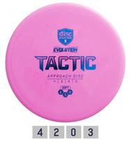 Diskgolfo diskas Midrange Driver SOFT EXO TACTIC Evolution Pink