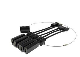 Modulinis HDMI adapterių rinkinys DELTACO, USB- C, mDP, DP, Mini, Micro, juodas / HDMI-AR10 / 1902496