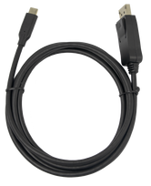 8K USB-C į DisplayPort dvikryptis kabelis DELTACO, 7680 x 4320 @ 30Hz, 1 m, juodas / USBC-DP-BI100 / 1902481