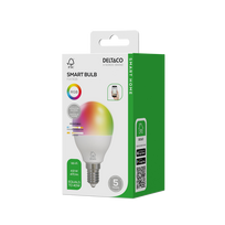LED lemputė DELTACO SMART HOME, E14, RGB, WiFi, 4.9W / SH-LE14G45RGB02 / 1902595