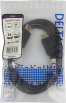 DisplayPort kabelis DELTACO, DP 2.1a, DP54, 1,5 m / DP54-1015 / 1903674