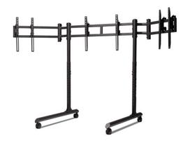 Next Level Racing Floor stand | Tube Freestanding Triple Monitor Stand | Up to 3x43 " | Height adjustment, Tilt | Maximum weight