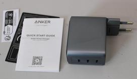 SALE OUT. Anker Prime Charger, 3 Ports, Silver | Anker Prime Charger, 3 Ports, 160W, Silver | UNPACKED, NO ORIGINAL PACKAGING
