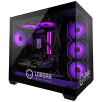 LORGAR ADVANCED A201 - AMD 7500F 6C/12T, 240 AIO, NVIDIA RTX 5060Ti 16GB, 32GB@6400mhz, 1TB SSD NVME, 750W PSU, Black, 3Y