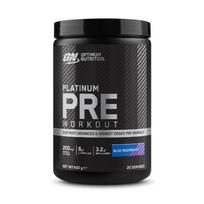 ON Platinum prieštrenituotiniai milteliai 420g skonis - Mėlynųjų aviečių