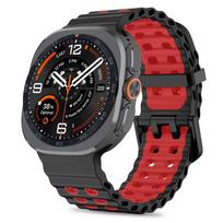 Juoda / raudona apyrankė "Tech-Protect Iconband Pro" laikrodžiui Samsung Galaxy Watch ULTRA 1 / 2 2024-2026 (47 MM)