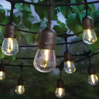 Saulės energija maitinama girlianda su 20 LED lempučių